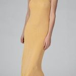 Auteur Joan Knit backless Maxi Dress in Mustard Tan New Size M Photo 10