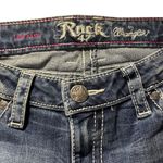 Wrangler Rock 47 Womens Jeans 28x26” Blue Denim Boot Cut Low Rise Embellished Photo 3