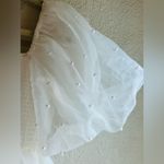 Sister Jane pearl bridal mini dress size small NNT pit to pit 14” White Photo 12