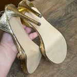 Nasty Gal Woman’s Gold “Night Out” Classy Heels Size 8.5M Photo 5