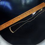 Jessica Simpson  Rhinestone Bar Fashion Necklace Gold Tone Photo 7