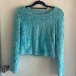 Baby blue sweater, size small, no brand Photo 0