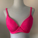 No Boundaries  Hot Pink Lace Bra Photo 0