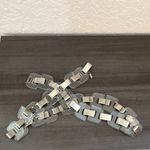 1960s Lucite Metal Chain Belt Italy Silver Photo 4