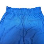 Ann Taylor Blue Textured Lyocell Pull On High Waisted Paperbag Pants Size Small Photo 5