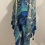 Vince Camuto  blue and beige open kimono Photo 4