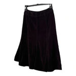 Larry Levine  STRETCH BLACK FAUX SUEDE FLOWY MIDI SKIRT SIZE 6‎ Photo 4