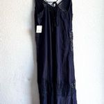Free People NWT  Intimately Womens Dress Blue Sunsetter Maxi Slip Size Medium Photo 2