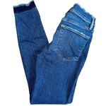 frame denim  Women’s 24 Dunes Blue Wash Le High Rise Raw Edge Fray Skinny Jeans Photo 5