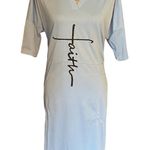 Faith Short Sleeve Baby Blue Dress Size 2XL Photo 0