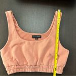 JLUXLABEL Nadala Fleece Crop Top - Coral - Size S Photo 4