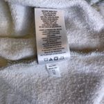 Champion  Gray Cropped Hoodie Sweatshirt Size M | Logo Sleeve Photo 7