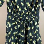 Miss Selfridge Petite 0 Poplin Mini Dress Lemons Puff Sleeve Ruffle Boho Cottage Photo 3