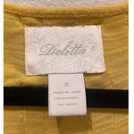 Anthropologie DELETTA Mustard Yellow Short Sleeves Cardigan Photo 1