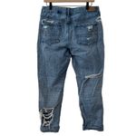 American Eagle Distressed Ripped Tomgirl Button Fly Denim Jeans 10 Photo 6