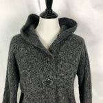 Cambridge‎ Dry Goods Alpaca Wool Blend Cardigan Black Size M Photo 6