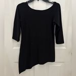 Sympli Nu Focus Tunic Cut Out Shoulder Asymmetrical Hem Top Black Size 2 Photo 8