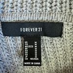 Forever 21 F21 Solid Gray Y2K Off the Shoulder Baggy Pullover Sweater Size Medium Photo 4