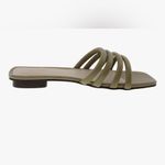 Journee Collection NEW Journee Signature Genuine Leather Cendi Slip On Sandals Square Toe 10 $75 Photo 1