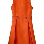 Modcloth  So Sixties Clementine Orange fit and flare A-line sleeveless dress S Photo 0