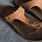 Cliffs Tan Cutout Thong Granola Sandals Size‎ 11 Photo 2