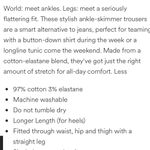 2 pairs of Boden Black Richmond 7/8 Pants Size 6 Petite Photo 7