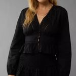 American Eagle AE Peplum Lace Blouse Photo 1