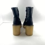 Free People  James Black Leather Chelsea Boots Chunky Y2K Gum Sole Women SZ 37 Photo 2