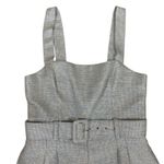 Lavender Brown  Blue Belted Tweed Romper Structured Chic USA Made Medium Photo 1