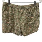 O'Neill Viscose Fran Green Floral Print Drawstring Waist 4 Pocket Shorts Womens L Photo 6