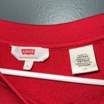 Levi's  retro women's size large red white classic crewneck sweatshirt longsleeve Photo 4