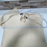 360 Cashmere yellow/beige light weight knit cashmere pullover sweater Sz XS $334 Photo 9