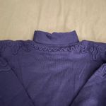 Ossi Skiwear NWT Vintage  Wool Purple Embroidered Turtleneck Sweater, size M Photo 10