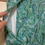 London Times  Green & Blue Paisley Print Size 16 Romper.             2084 Photo 4