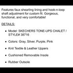 Skechers Sketchers Tone Up Chalet Winter Boots Size 6 Photo 15