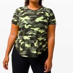 Lululemon UVP Run Short SleeveHeritage 365 Camo Crispin Green Multi size 12/14? Photo 1