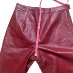 90s Y2K vintage high waisted straight leg leather pants Clio 8 red Photo 7