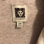 Anne Klein Beige/White Striped Cotton Blend Robe Tie /Belt Closure EUC S Photo 1