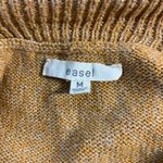 easel golden cowl neck sweater w/ lace up detail size medium Photo 2