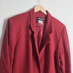 Sag Harbor Red 100% Wool Blazer One Button With Pockets Size 22W Careerwear Photo 5