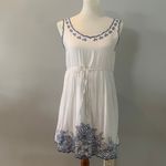 Andree Blue White Dress Photo 3