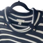 Christopher & Banks  coastal striped sweater with cowl neckline size L petite Photo 2