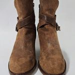 Johnston & Murphy Brynn Chestnut Calfskin Wedge Ankle Boots Size 7½ Photo 4