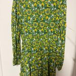 Roller Rabbit Zanna Naema V-Neck Embroidered Long Sleeve Dress Green Photo 5
