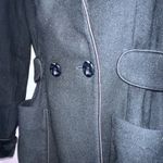 Vintage Fleurette black wool long coat velvet collar and handcuff Size 6 Photo 12