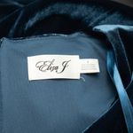 Eliza J . Ruched Short Sleeve Velvet Jumpsuit. Photo 3