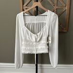 Free People  Solid Lolita Blouse - XS NWT Photo 2