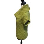 Twenty One  Green Cowl Neck Sweater Short Sleeve Cable Knit Photo 3
