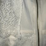 Kensie White Combo Lace Overlay Dress Gold Zipper NWT Size XS Photo 6