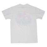 Vintag 90s Cottagecore Puff Print Butterfly Tulip Floral Shirt White Size M Photo 2